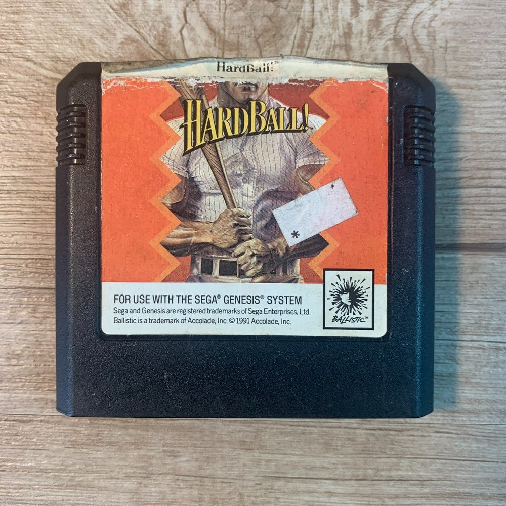 HardBall (Sega Genesis, 1991): GAME CART ONLY: Baseball, Retro, Vintage